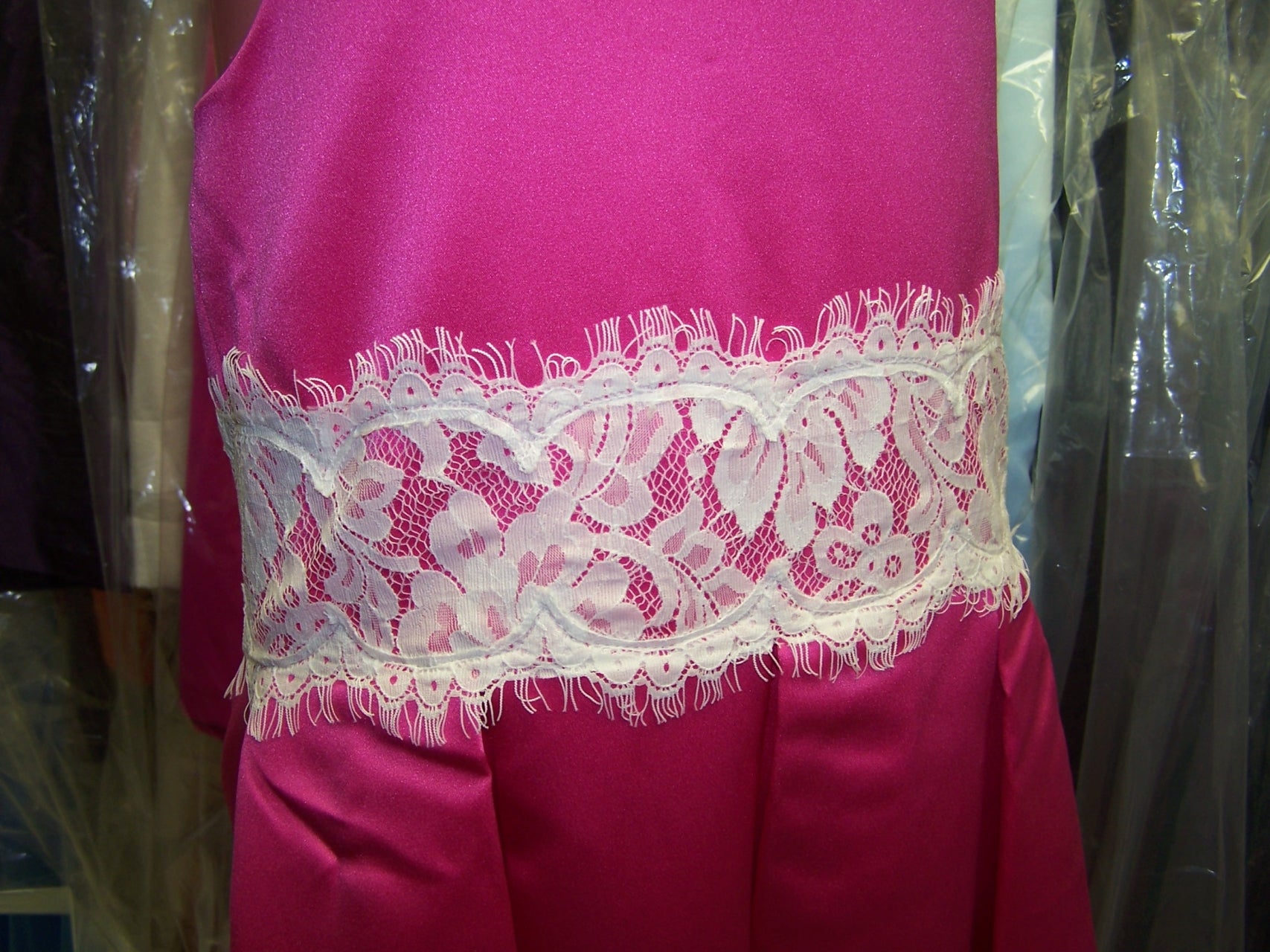 Dessy 4007...Flower Girl / Special Occasion Dress....Fuchsia...Sz 6