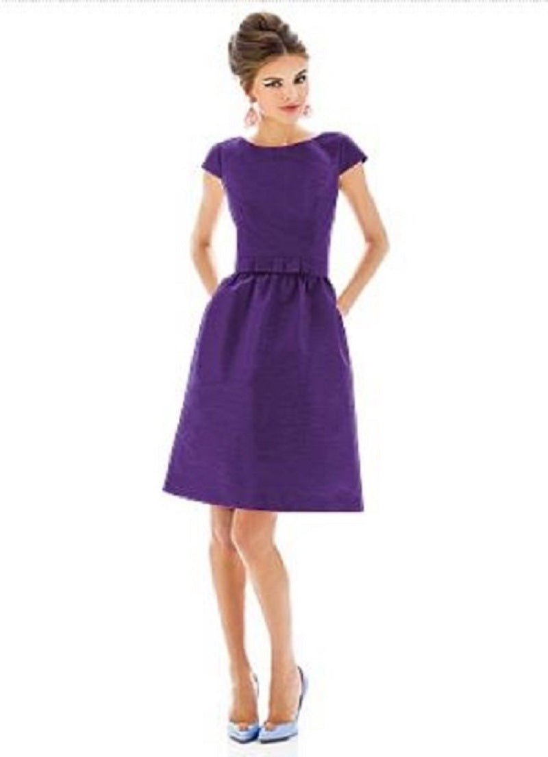 Alfred Sung 568...Cocktail Length, Cap sleeves Dress....Majestic..Size 8