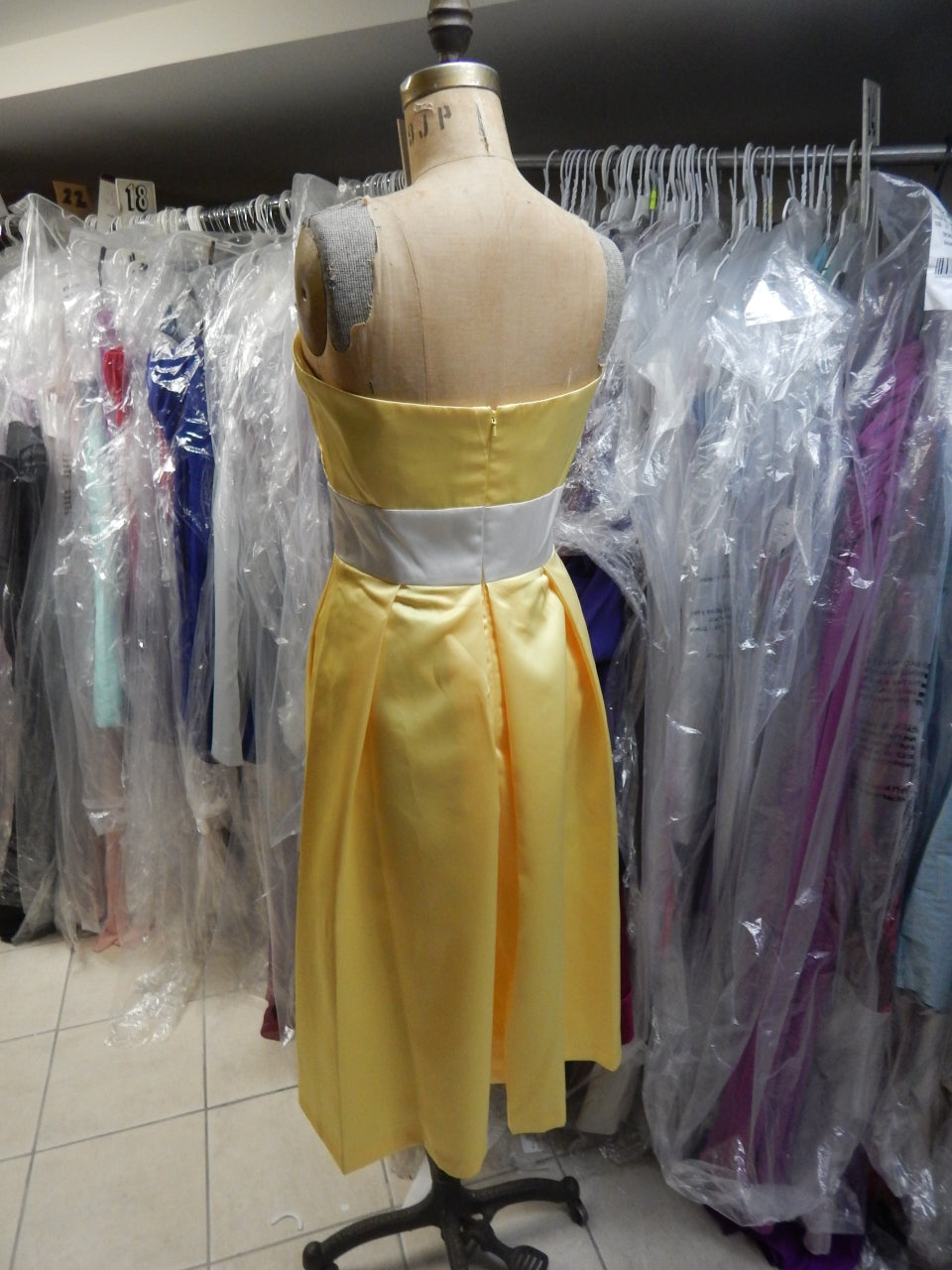 After Six Bridesmaid, Cocktail Dress 6553....Sunflower...Size 4 LONG