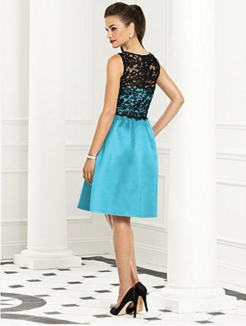 After Six 6656 Cocktail / Special Occasion Dress..Turquoise / Black..Size 4..NWT
