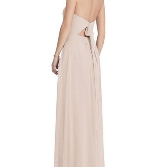 After Six 1515....Special occasion, Halter, Chiffon Dress...Blush...Size 6.