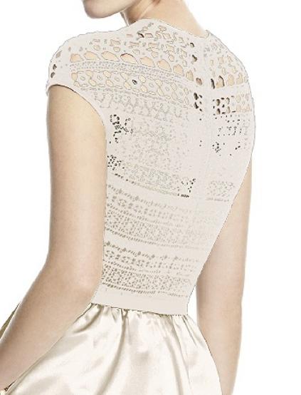 Dessy 5713....Cocktail Length, Cap sleeve Dress...Ivory...Sz 8