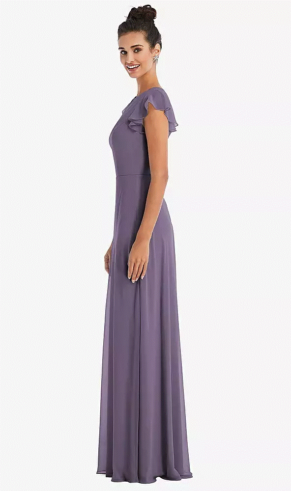 Thread TH042...Off-the-Shoulder Draped Neckline Maxi Dress...Lavender...Size 16