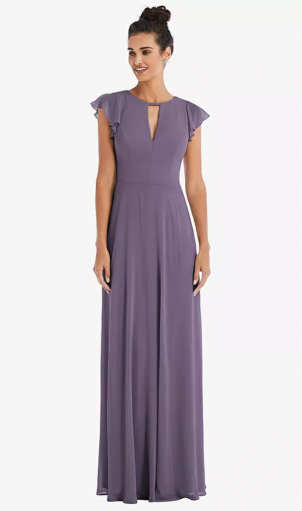 Thread TH042...Off-the-Shoulder Draped Neckline Maxi Dress...Lavender...Size 16