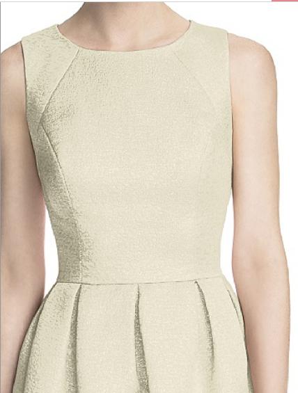 Dessy 5710....Cocktail length, Sleeveless Dress...Mint Gold...Sz 6