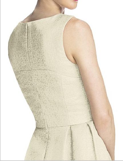 Dessy 5710....Cocktail length, Sleeveless Dress...Mint Gold...Sz 6