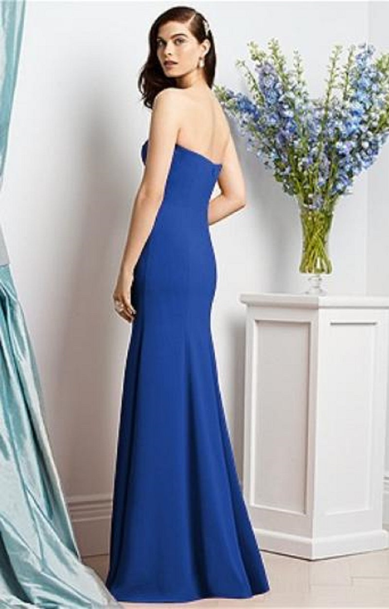Dessy 2935..Full Length, Strapless, Mermaid style Dress...Sapphire...Assorted Sizes
