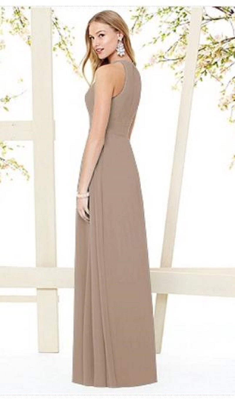 Dessy 8149.....Full length, Halter Dress.....Topaz....Size 4