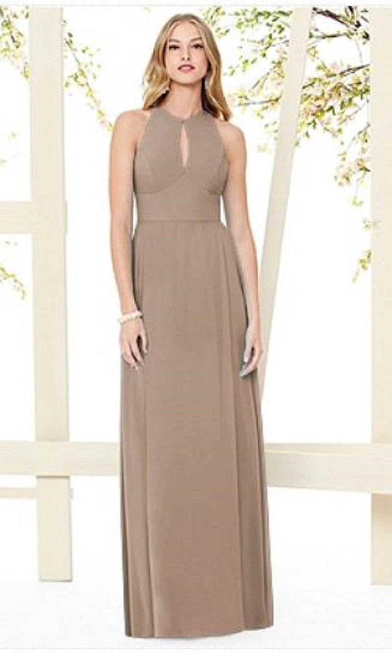 Dessy 8149.....Full length, Halter Dress.....Topaz....Size 4