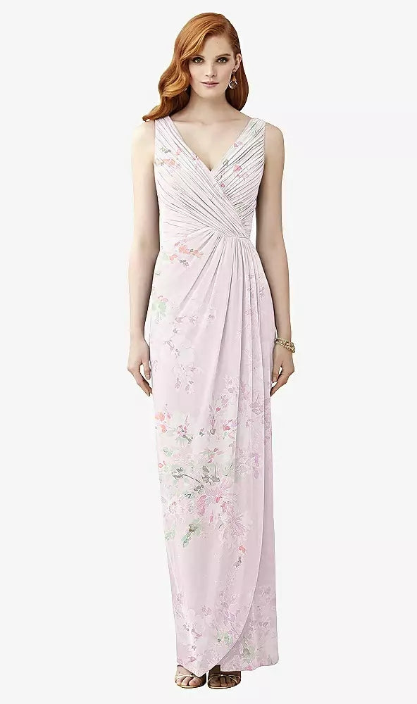 Thread TH030..Sleeveless Draped Faux Wrap Maxi Dress..Watercolor Print..Size 00