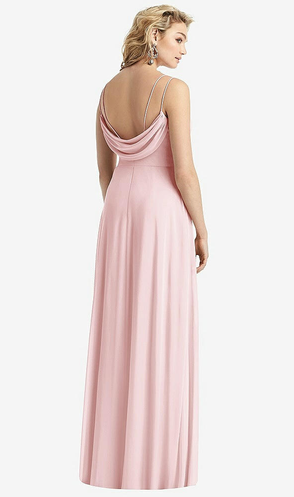 After Six 1520....Cowl-Back Double Strap Maxi Dress......Ballet Pink...Size 6