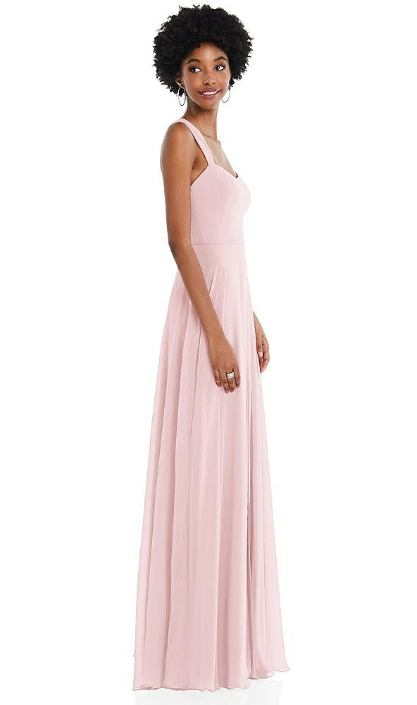 After Six 1558..Contoured Wide Strap Sweetheart Maxi Dress...Pink..Sz 12 LONG