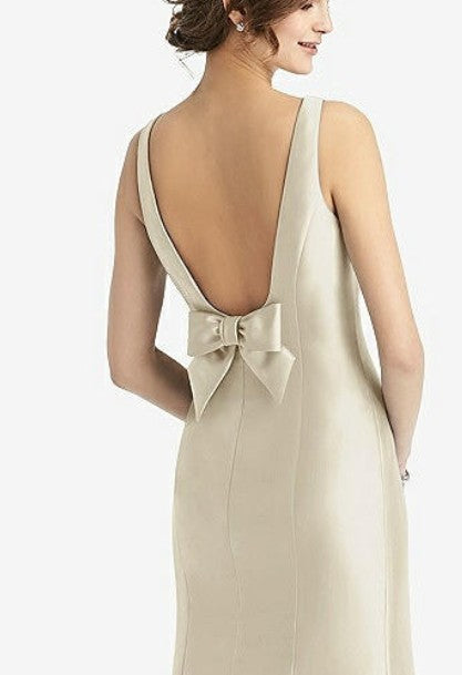 After Six 6829...Halter Midi Dress with Draped Tulip Skirt....Kiwi...S – CS  Fashions