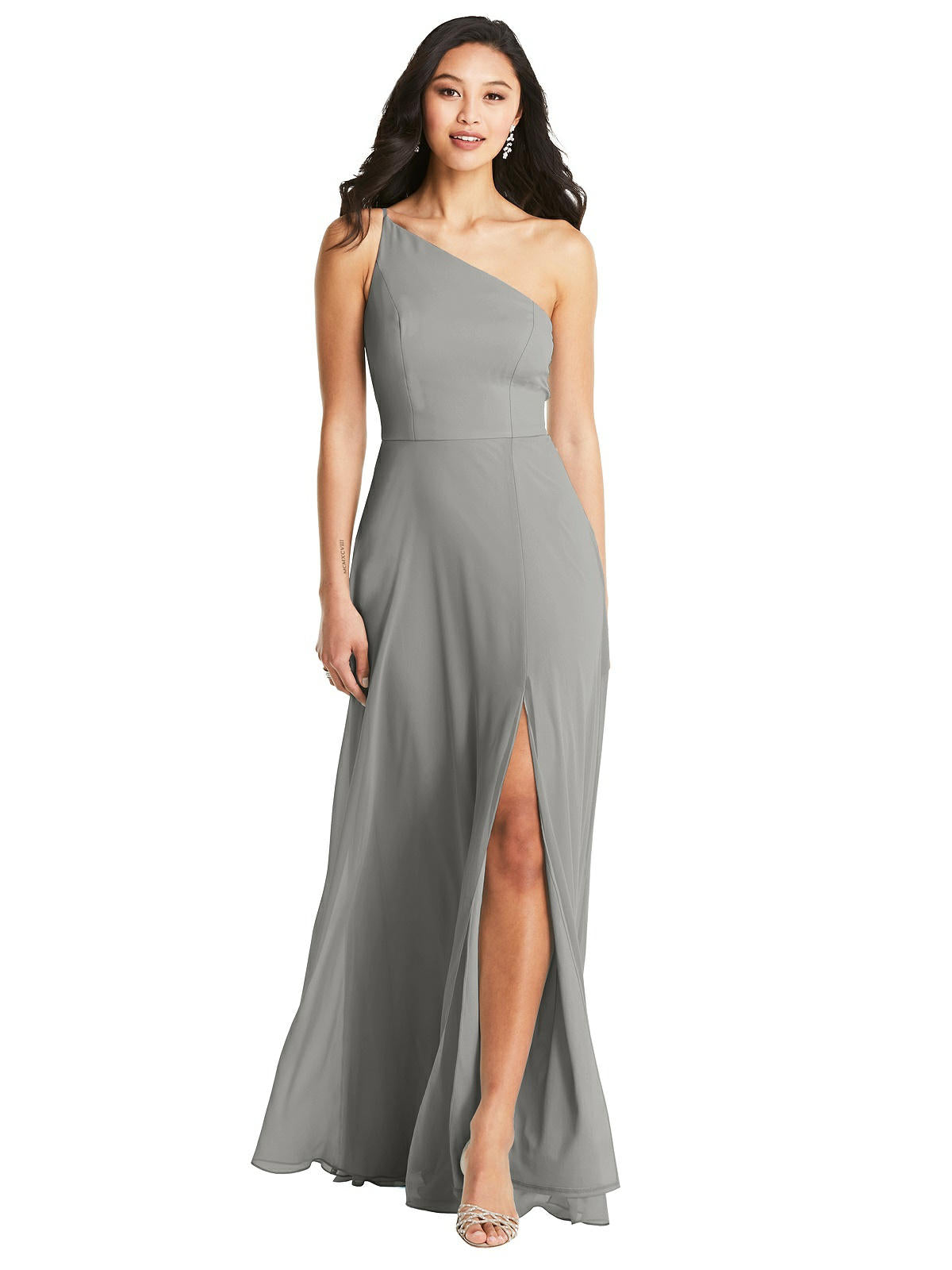 Dessy Collection Dress BB130 in Chelsea Gray...Chelsea Gray...Size 6