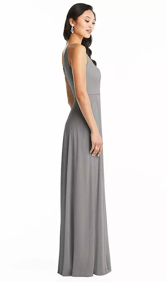 Dessy Collection Dress BB130 in Chelsea Gray...Chelsea Gray...Size 6