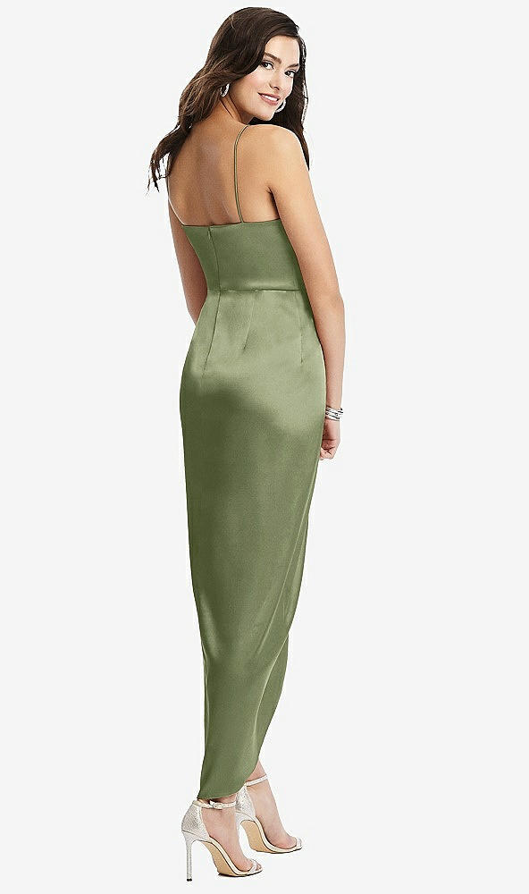 After six 6828...Faux Wrap Midi Dress with Draped Tulip Skirt....Kiwi...Sz 00