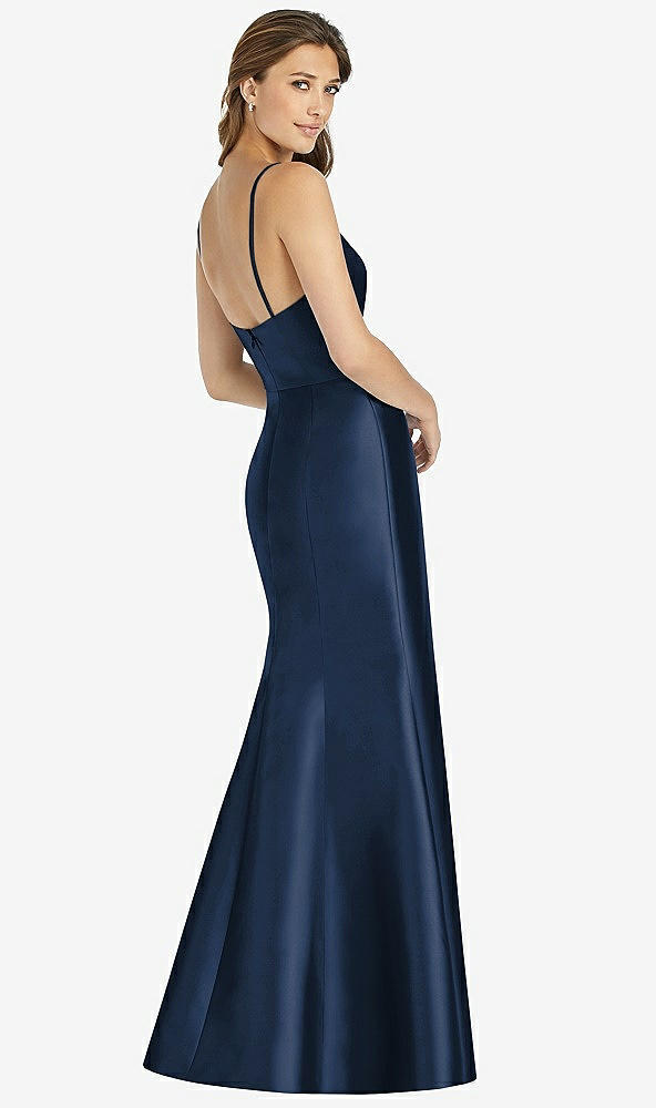 Alfred Sung 758...Maxi Length Spaghetti Strap Mermaid Dress...Midnight...Sz 6