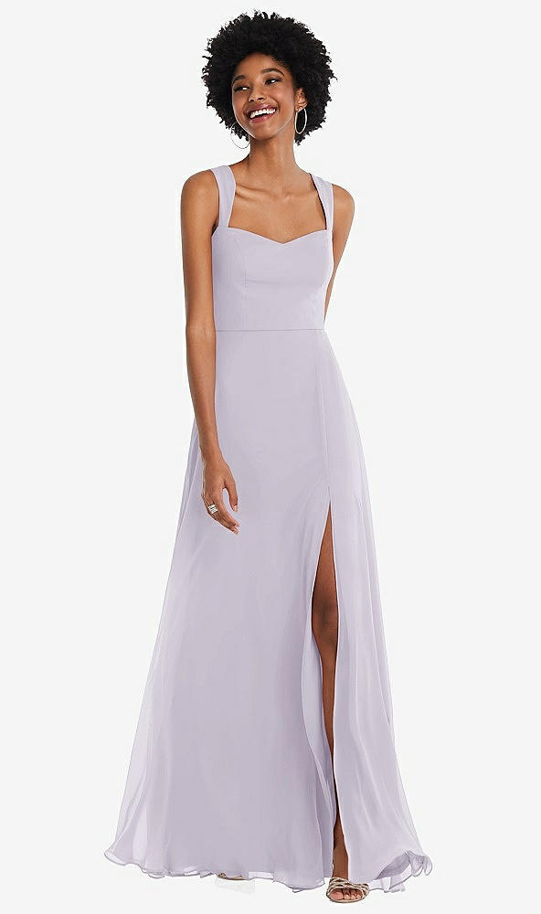 After Six 1558...Contoured Wide Strap Sweetheart Maxi Dress...Moondance...Sz 6