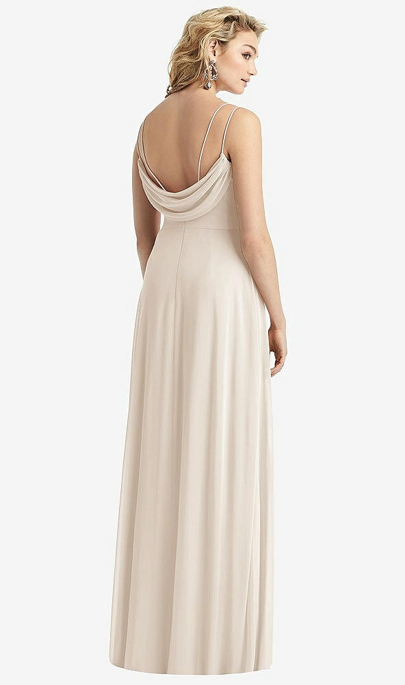 After Six 1520.....Cowl-Back Double Strap Maxi Dress.....Oat...Sz 12