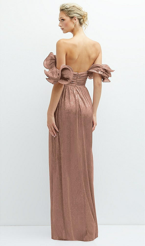 After Six 6883...Convertible Strap Metallic Pleated Dress...Sienna.....Size XXL