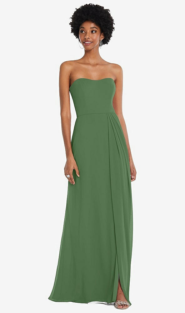 After Six 1563...Strapless Sweetheart Maxi Dress....Vineyard Green...Size 16